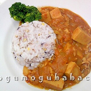 じゅわっと美味しい♪高野豆腐カレー